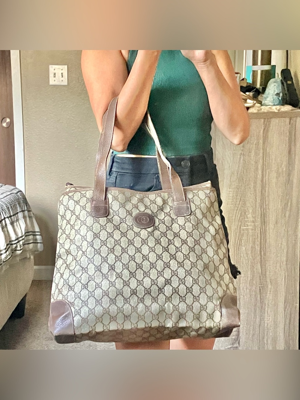 Vintage Gucci large tote